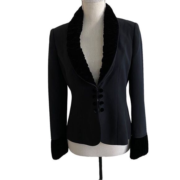 Women's Harold's Black Evening Blazer JacketSize 4  NWT - Picture 1 of 10